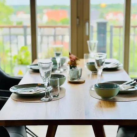 Fewozauber - Penthouse Weitsicht, 180qm, Neu, Best-lage, Riesen-dachterrasse 바트 도베란