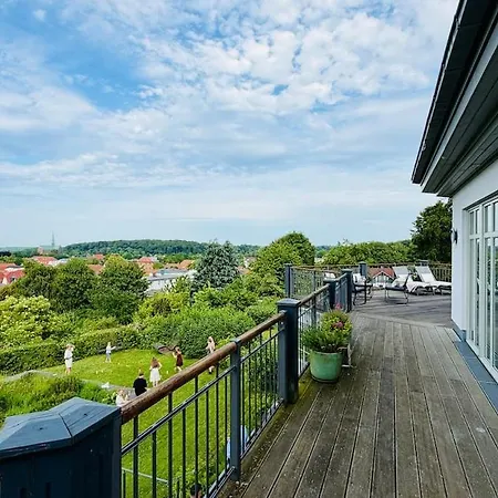 Fewozauber - Penthouse Weitsicht, 180qm, Neu, Best-lage, Riesen-dachterrasse 바트 도베란