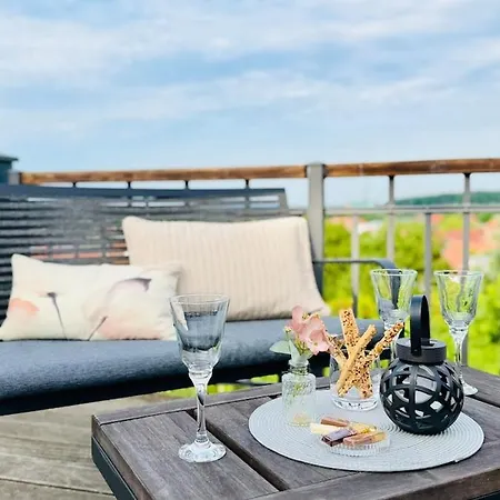 Fewozauber - Penthouse Weitsicht, 180qm, Neu, Best-lage, Riesen-dachterrasse *