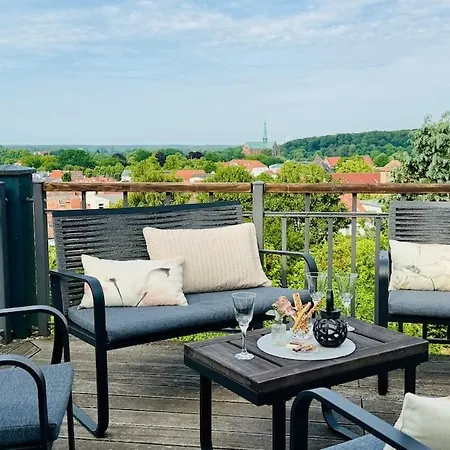 Fewozauber - Penthouse Weitsicht, 180qm, Neu, Best-lage, Riesen-dachterrasse 아파트 바트 도베란