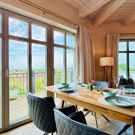 아파트 Fewozauber - Penthouse Weitsicht, 180qm, Neu, Best-lage, Riesen-dachterrasse