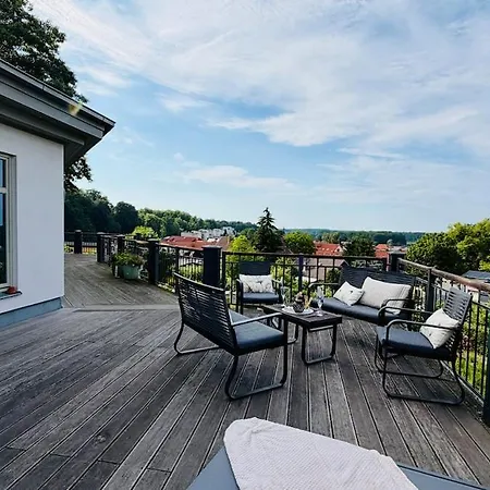Fewozauber - Penthouse Weitsicht, 180qm, Neu, Best-lage, Riesen-dachterrasse 바트 도베란