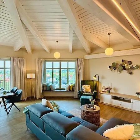 Fewozauber - Penthouse Weitsicht, 180qm, Neu, Best-lage, Riesen-dachterrasse 바트 도베란
